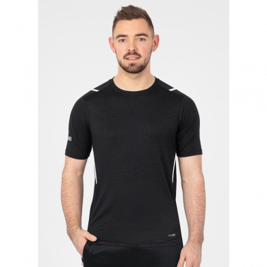 JAKO Sport-Tshirt Challenge - Polyester-Stretch-Jersey - schwarz/weiss Herren